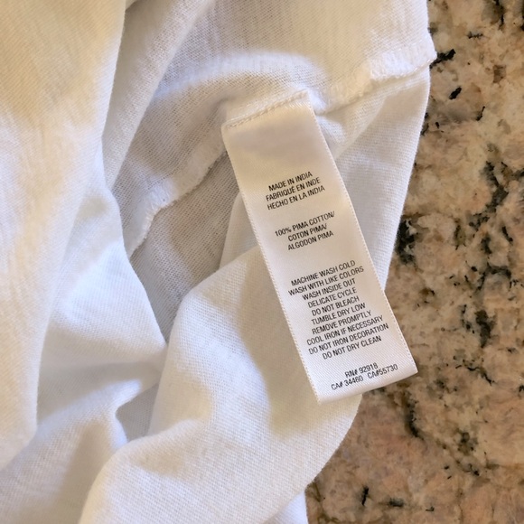 Juicy Couture Cap Ruffle Sleeve T Blouse JC Regal Logo Highland Terrier - Picture 7 of 8